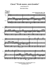 Choralvorspiel 'Werde munter, mein Gemuethe' for Bass-Solo & Piano
