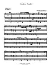 Rondeau-Fanfare of Jean-Joseph Mouret, arrangement for the organ